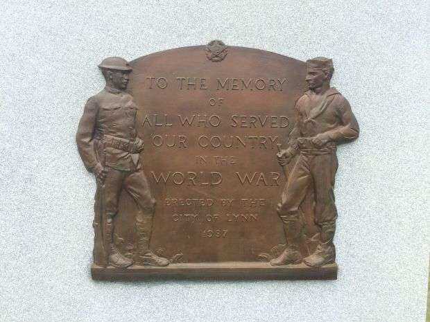 CITY OF LYNN WORLD WAR I MEMORIAL PLAQUE