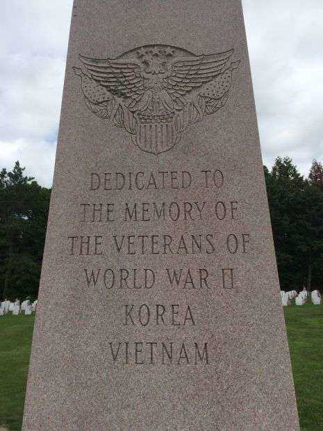 PINE GROVE CEMETERY WAR VETERANS MEMORIAL DEDICATION STONE