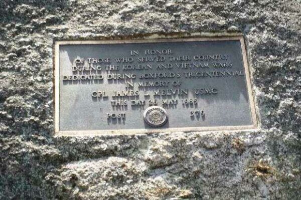 BOXFORD KOREAN AND VIETNAM WARS MEMORIAL PLAQUE