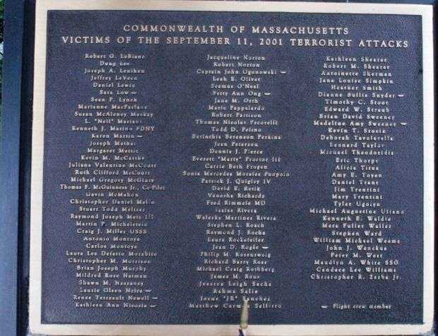 BATTLESHIP COVE 9-11 MEMORIAL PLAQUE D