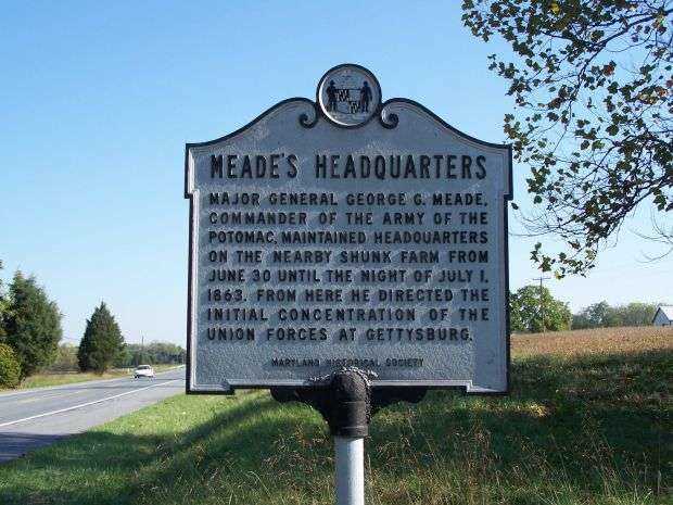 MEADE’S HEADQUARTERS WAR MEMORIAL MARKER