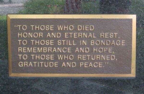 BERKSHIRE COUNTY VIETNAM WAR MEMORIAL PLAQUE B