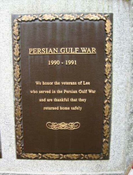 JAMES BURT VETERANS MEMORIAL PARK PLAQUE E