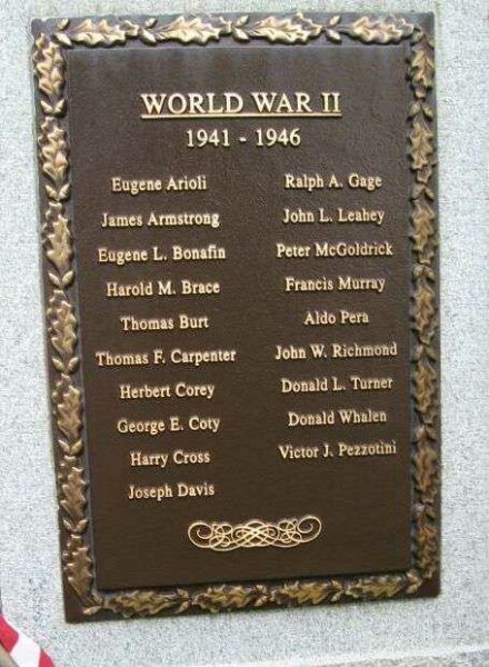 JAMES BURT VETERANS MEMORIAL PARK PLAQUE B