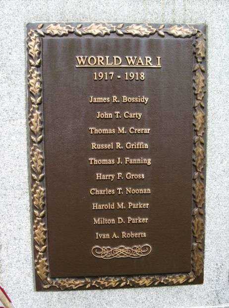 JAMES BURT VETERANS MEMORIAL PARK PLAQUE A