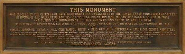 THIS MONUMENT PLAQUE
