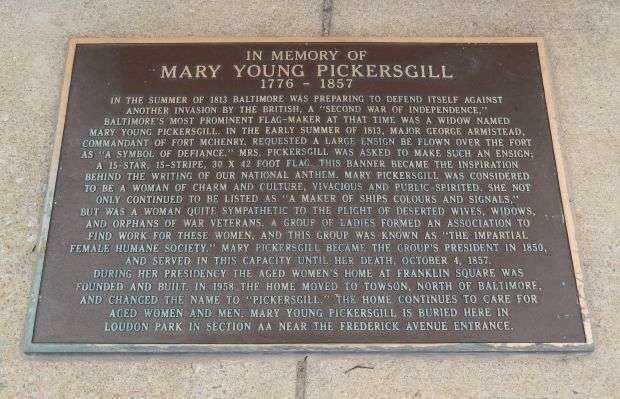 MARY YOUNG PICKERSGILL MEMORIAL PLAQUE