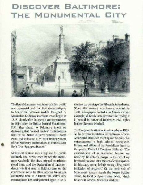 THE BATTLEMONUMENT PLAQUE