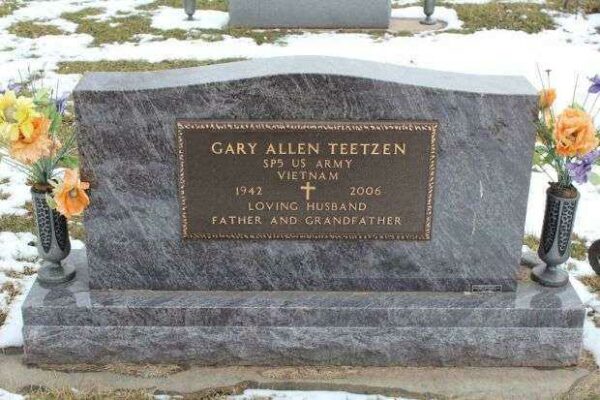 GARY ALLEN TEETZEN MEMORIAL CEMETERY STONE