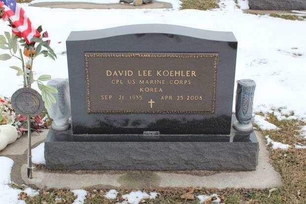 DAVID LEE KOEHLER MEMORIAL CEMETERY STONE