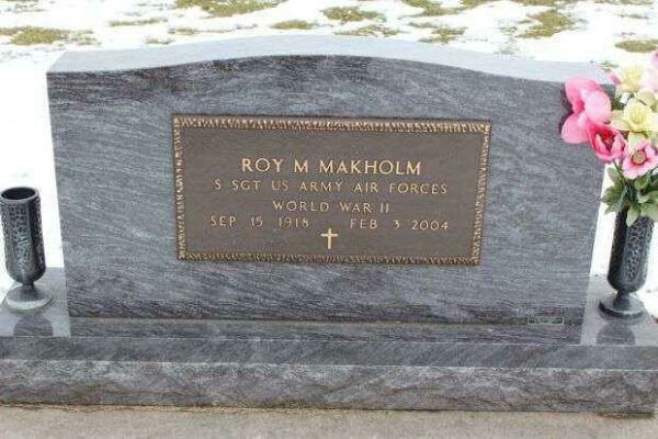 ROY M MAKHOLM MEMORIAL CEMETERY STONE