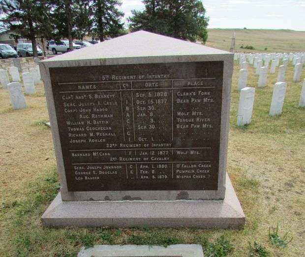 BEAR PAW MONUMENT 1881 SIDE D