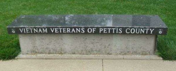 SEDALIA VIETNAM WAR MEMORIAL BENCH A
