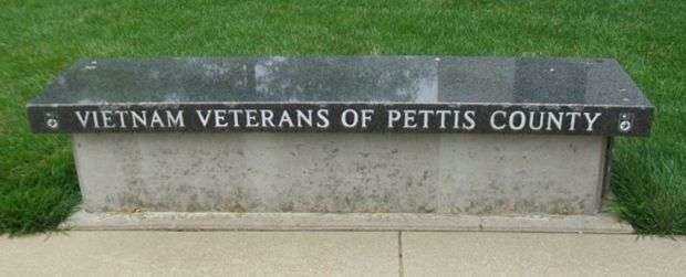 SEDALIA VIETNAM WAR MEMORIAL BENCH A