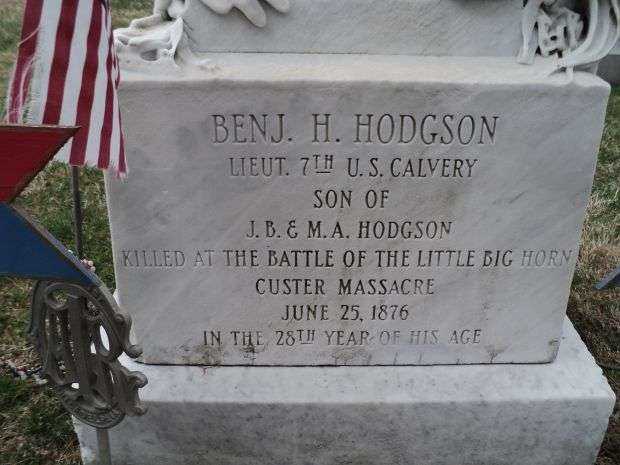 BENJ. H. HODGSON MEMORIAL CEMETERY STONE