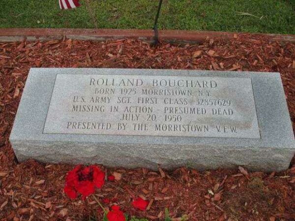 ROLLAND BOUCHARD WAR MEMORIAL TABLET