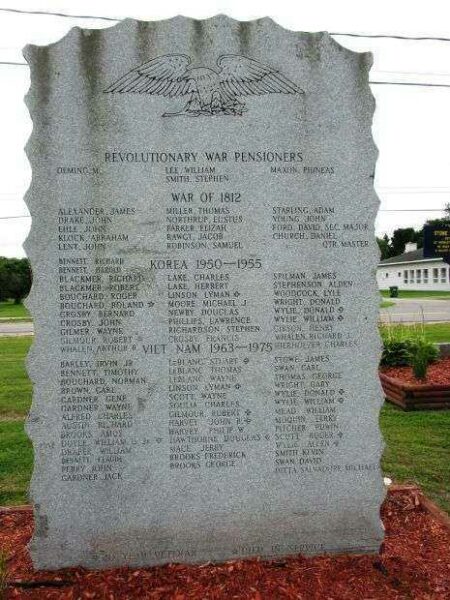 MORRISTOWN REVOLUTIONARY WAR PENSIONERS MEMORIAL