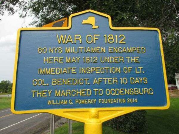 DEKALB JUNCTION WAR OF 1812 MEMORIAL MARKER