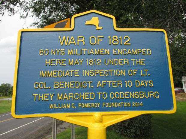 DEKALB JUNCTION WAR OF 1812 MEMORIAL MARKER