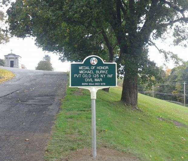 MICHAEL BURKE MEDAL OF HONOR MEMORIAL MARKER