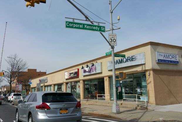 CORPORAL KENNEDY STREET MEMORIAL STREET SIGN