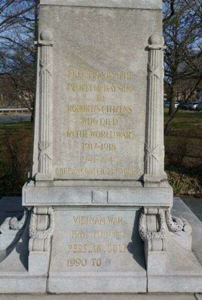 BAYSIDE WAR VETERANS MEMORIAL SIDE A