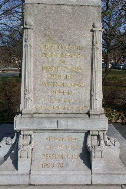 BAYSIDE WAR VETERANS MEMORIAL SIDE A