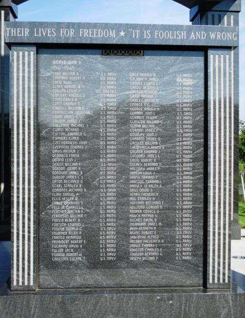 NIAGARA FALLS VETERANS MEMORIAL HONOR ROLL PANEL B