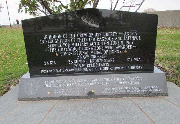 IN HONOR OF THE CREW OF USS LIBERTY MEMORIAL