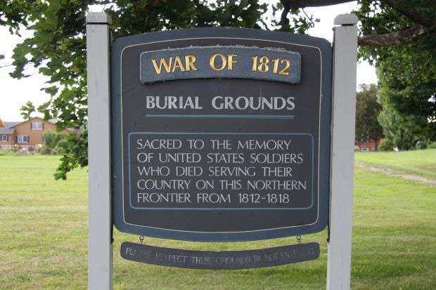 WAR OF 1812 BURIAL GROUNDS MEMORIAL MARKER
