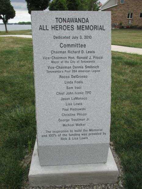 TONAWANDA ALL HEROES MEMORIAL DEDICATION STONE A