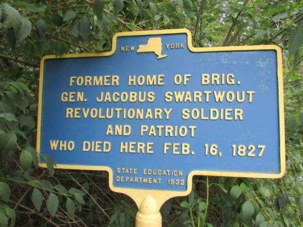 GEN. JACOBUS SWARTWOUT REVOLUTIONARY SOLDIER MEMORIAL MARKER