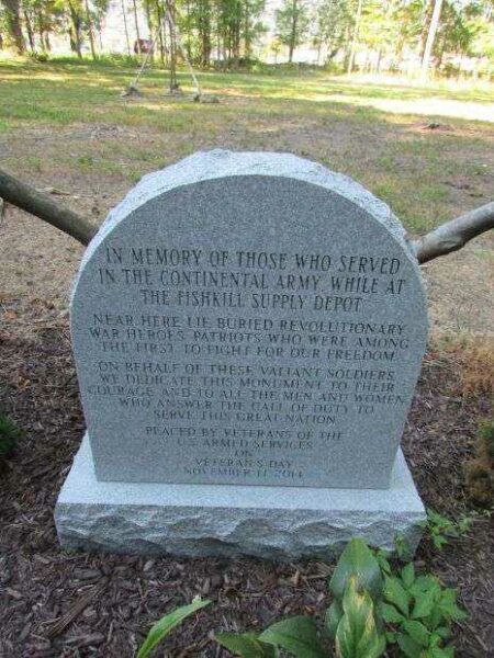 REVOLUTIONARY WAR VETERANS OF FISHKILL SUPPLY DEPOT MEMORIAL