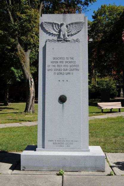 CHEMUNG COUNTY WORLD WAR II MEMORIAL CENTER STONE
