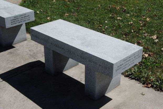 CHEMUNG COUNTY KOREA AND VIETNAM MEMORIAL BENCH B