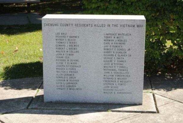 CHEMUNG COUNTY KOREA AND VIETNAM MEMORIAL RIGHT STONE