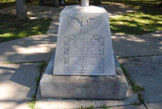 AFL-CIO LABOR ASSEMBLY VETERANS MEMORIAL FLAGPOLE BASE