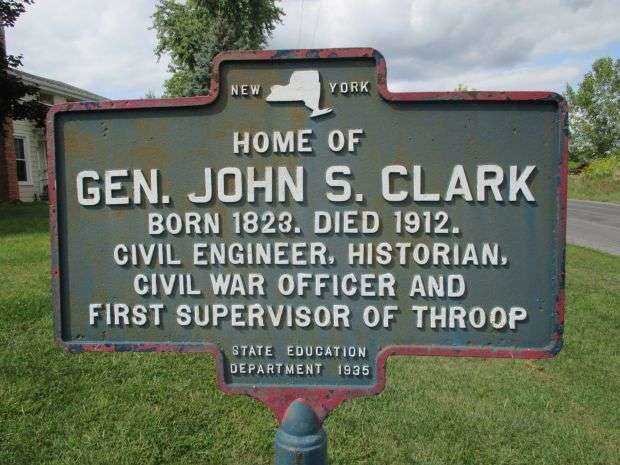 GEN. JOHN S. CLARK CIVIL WAR MEMORIAL MARKER