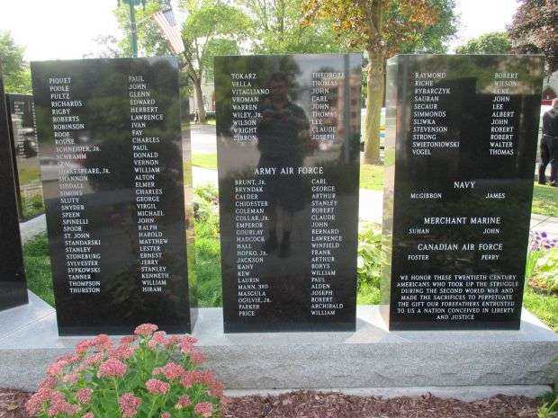 CAYUGA COUNTY WORLD WAR II MEMORIAL PANELS SECTION D