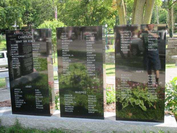 CAYUGA COUNTY WORLD WAR II MEMORIAL PANELS SECTION B