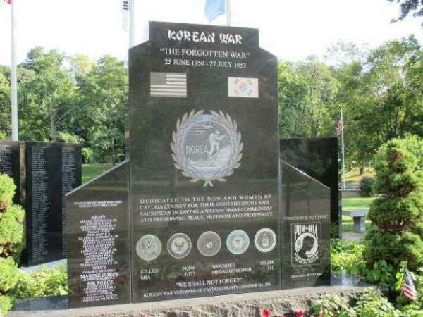AUBURN KOREAN WAR MEMORIAL FRONT