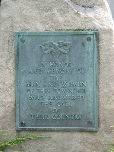 GREAT VALLEY VETERANS MEMORIAL PLAQUE