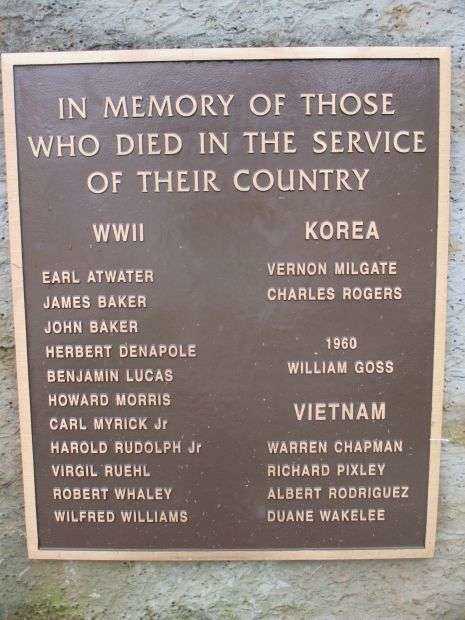 FRANKLINVILLE VETERANS MEMORIAL PLAQUE C