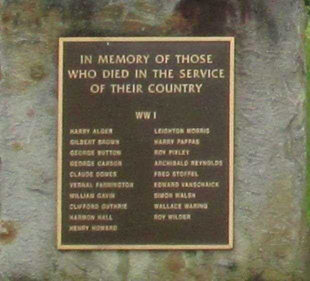 FRANKLINVILLE VETERANS MEMORIAL PLAQUE B