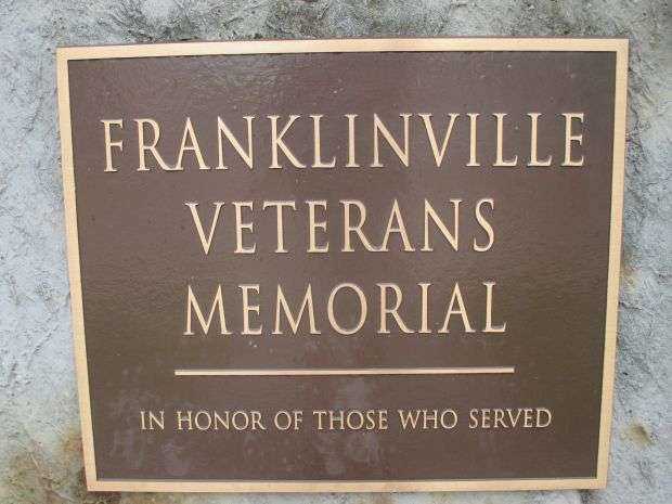 FRANKLINVILLE VETERANS MEMORIAL PLAQUE A
