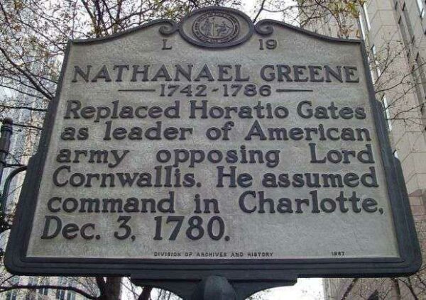 NATHANAEL GREENE REVOLUTIONARY WAR MEMORIAL MARKER