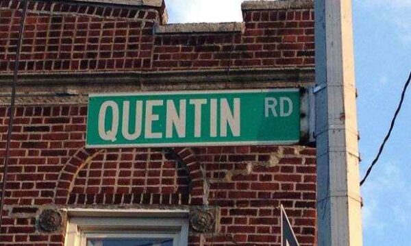 QUENTIN ROAD STREET SIGN MEMORIAL