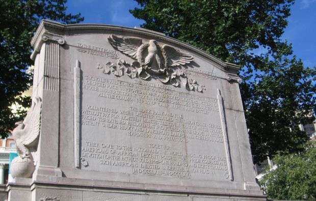 COL. ROBERT GOULD SHAW AND THE MASSACHUSETTS 54TH REGIMENT WAR MEMORIAL STONE A
