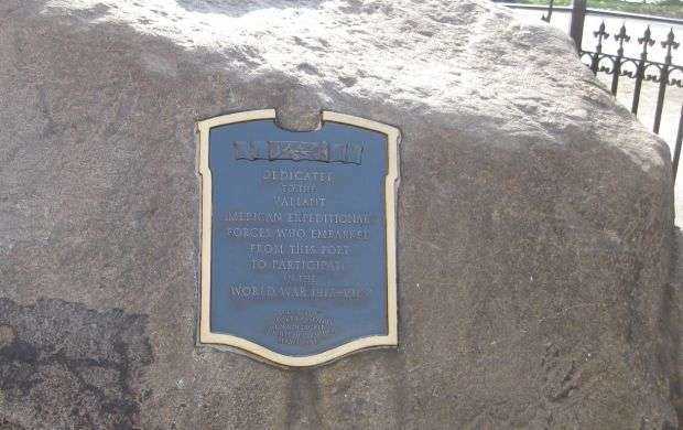 HOBOKEN WORLD WAR I EMBARKATION MEMORIAL PLAQUE A