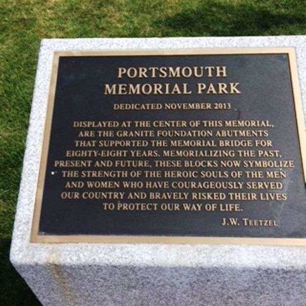 PORTSMOUTH VETERAN’S MEMORIAL PLAQUE A
